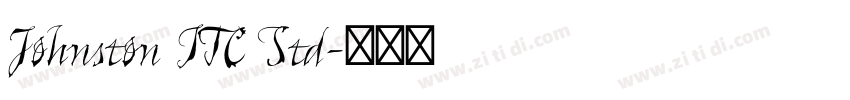 Johnston ITC Std字体转换